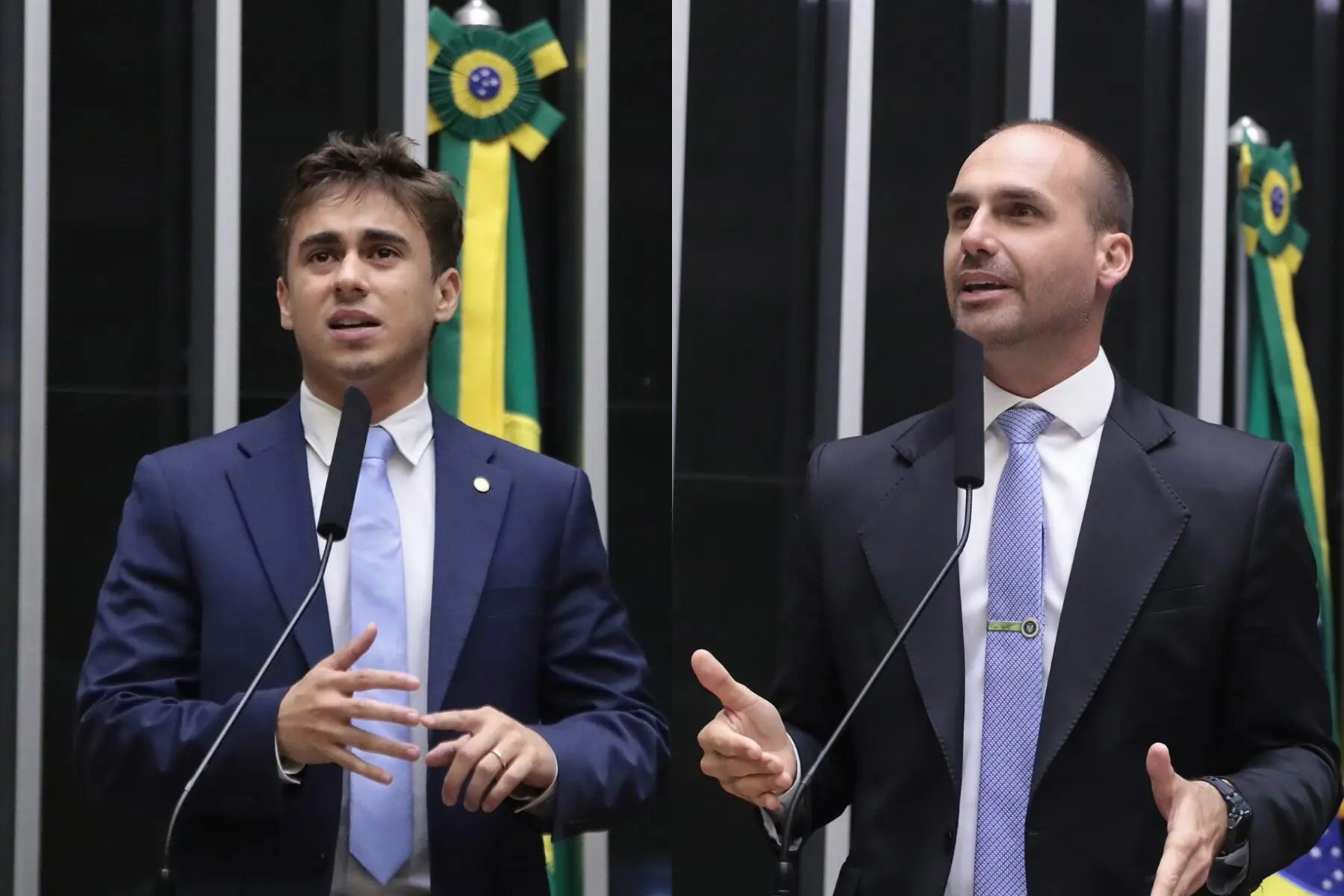 Eduardo Bolsonaro eleva críticas a Nikolas Ferreira por citação a perfil “ex-bolsonarista” - Imagem do artigo original