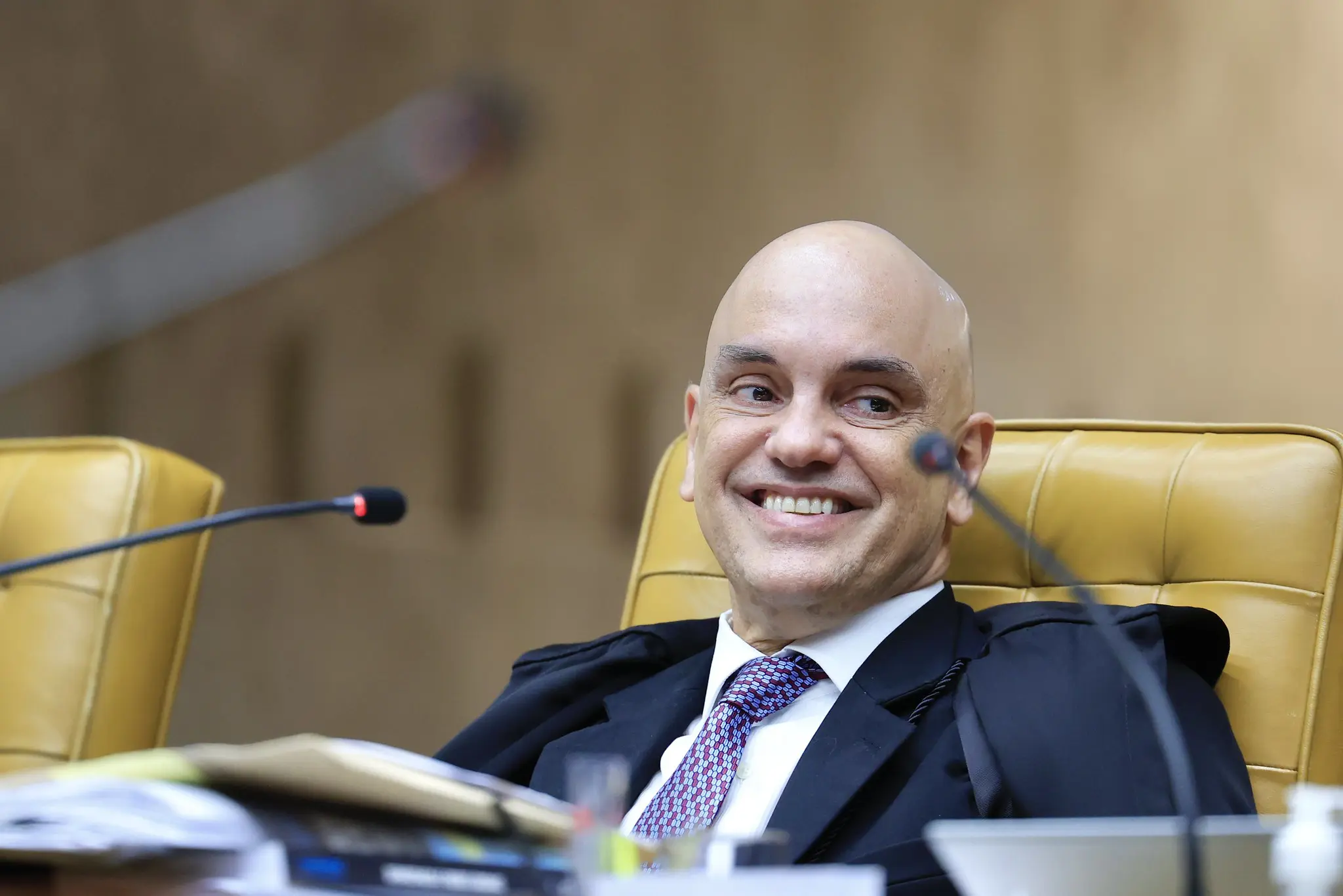 Alexandre de Moraes vai à Neo Química Arena horas depois de ser sancionado pelos Estados Unidos - Imagem do artigo original