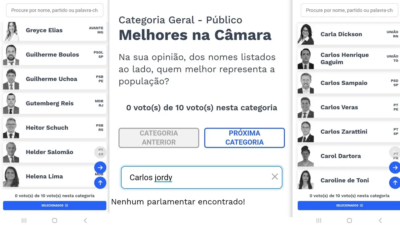 Deputados de direita e centro-direita ficam fora da lista de votação do Prêmio Congresso em Foco - Imagem do artigo original