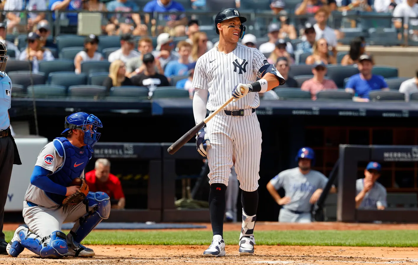 Yankees confirmam distensão no cotovelo de Aaron Judge e estimam retorno em duas semanas - Imagem do artigo