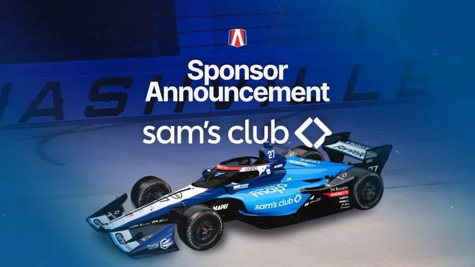 Sam’s Club patrocina carro da Andretti Global na final da IndyCar em Nashville - Imagem do artigo original