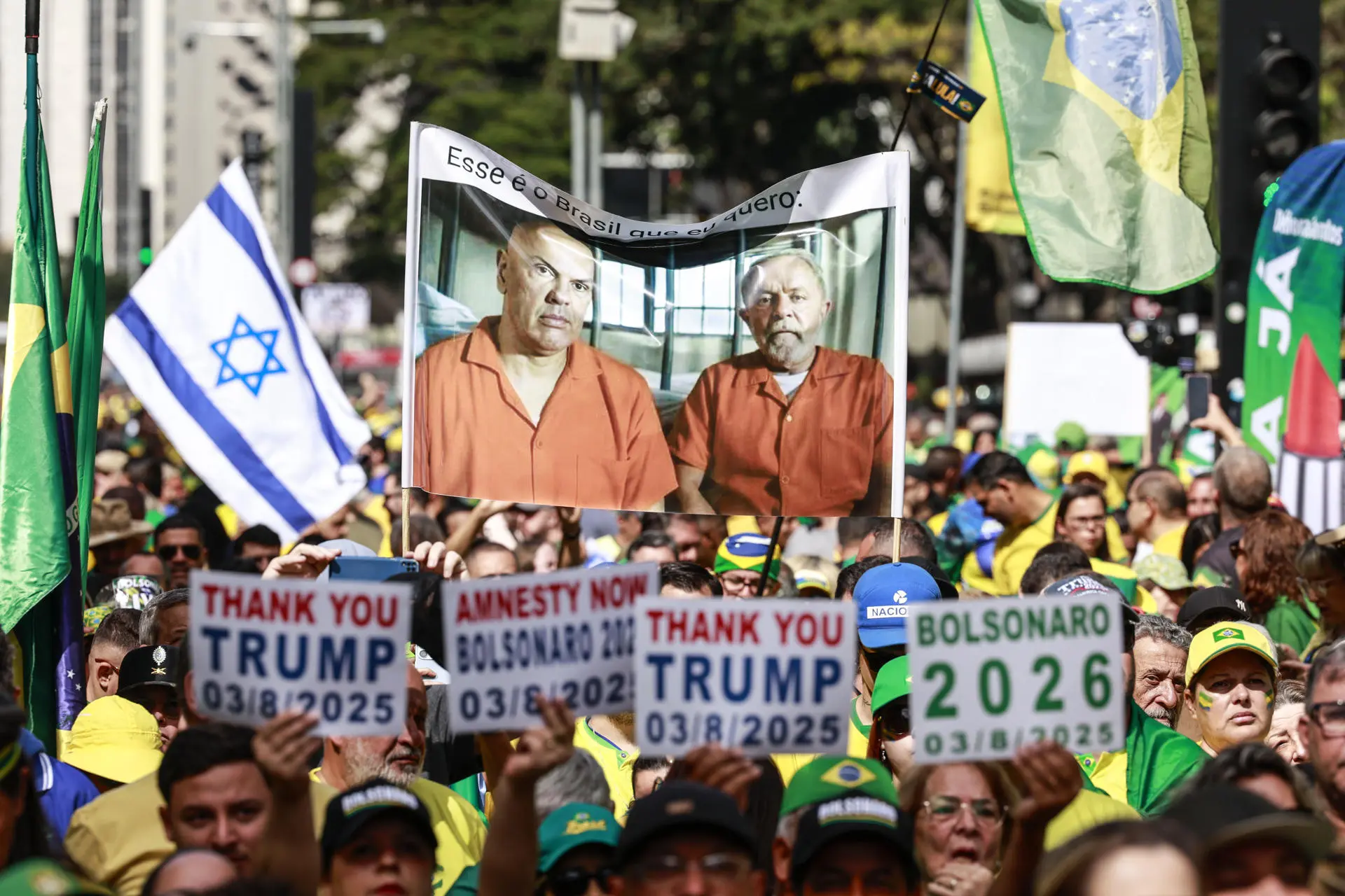 Protestos pelo impeachment de Alexandre de Moraes e Lula reúnem milhares em capitais brasileiras - Imagem do artigo original