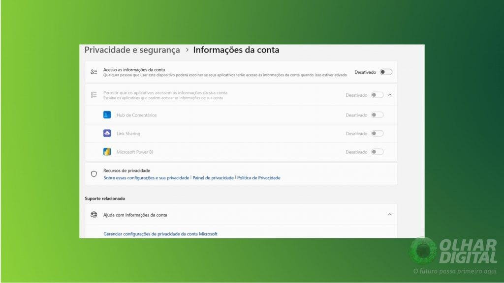 Windows 11: sete ajustes que reduzem a coleta de dados e reforçam a privacidade - Imagem do artigo original