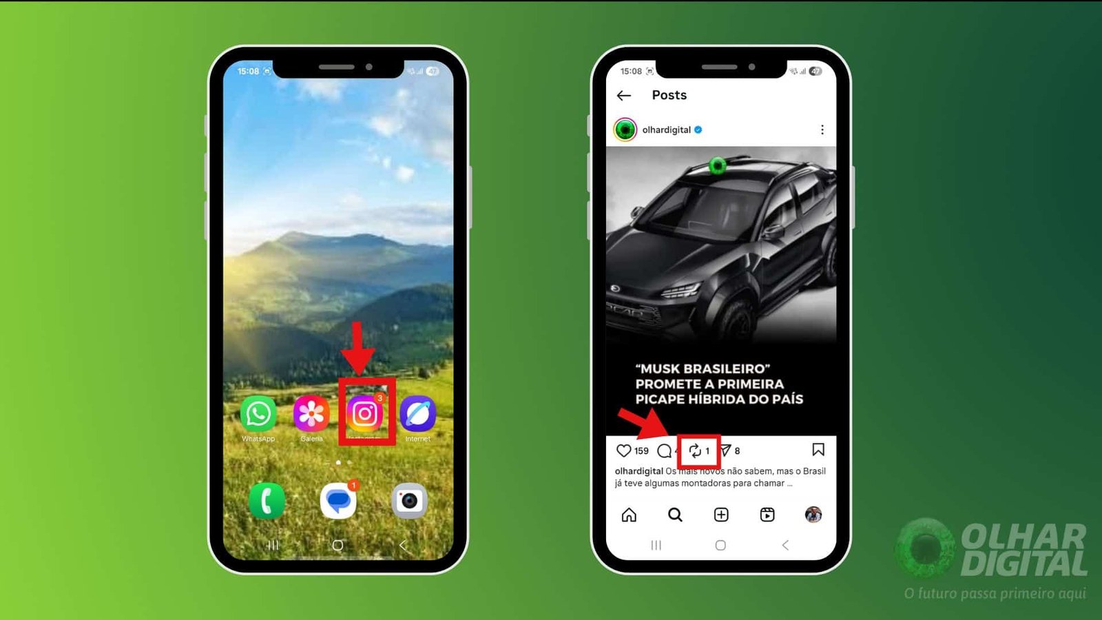 Instagram passa a permitir repostagem de Reels e publicações do feed - Imagem do artigo original