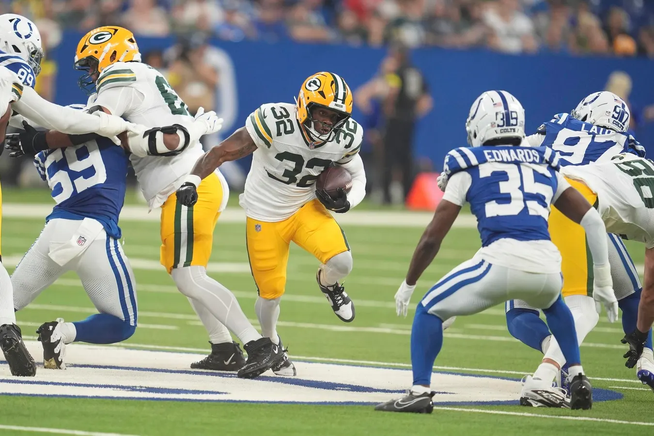 MarShawn Lloyd sofre nova lesão na coxa e vira dúvida para estreia dos Packers - Imagem do artigo