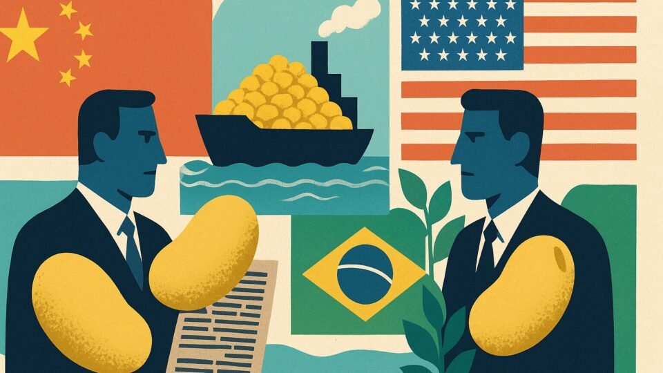 Trump pressiona China a ampliar compras de soja dos EUA e ameaça liderança brasileira - Imagem do artigo original